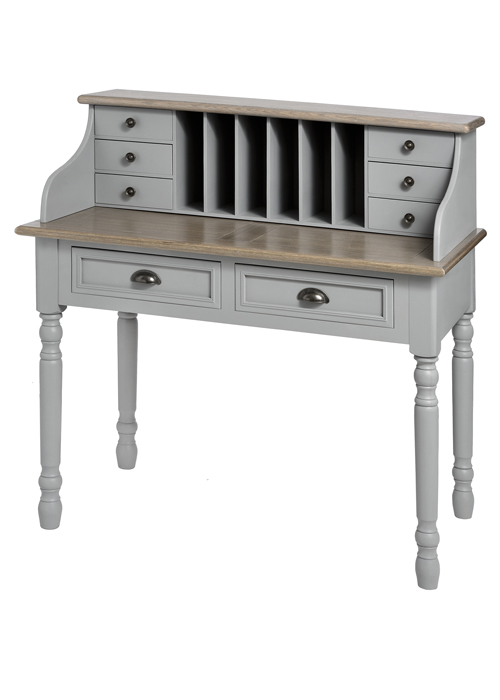 17415 Elegant Sturdy Ash Grey Bureau Desk