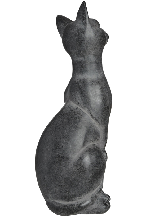 17989-c rustic black sitting cat figurine