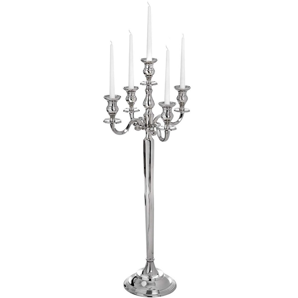 18177 Extra Large Nickel Centrepiece Candelabra