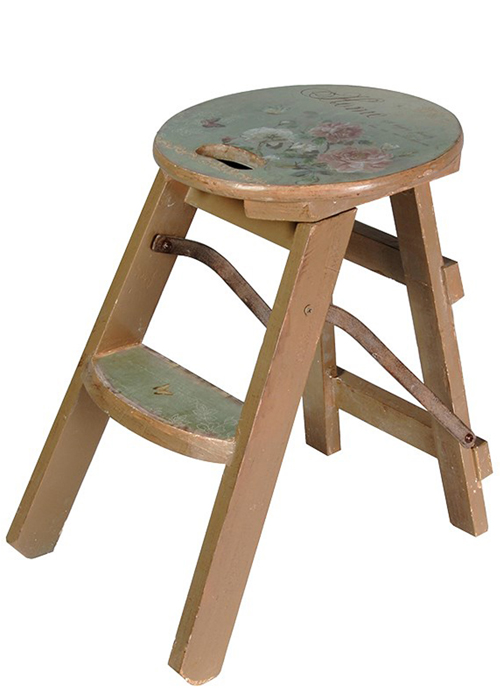 FOR123 wooden brown step stool