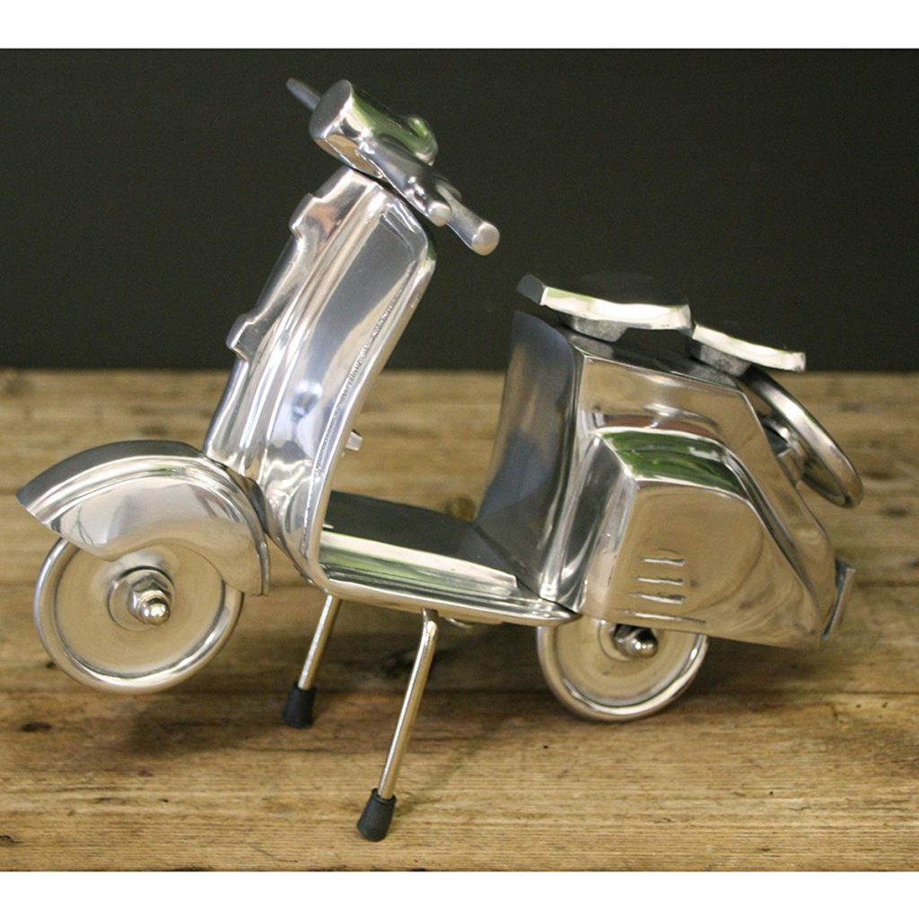 HV002_6 Vintage Retro Aluminium Scooter Ornament