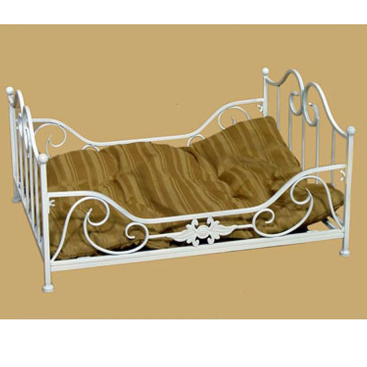 KC004ADA1 white metal dog bed - Interior Flair