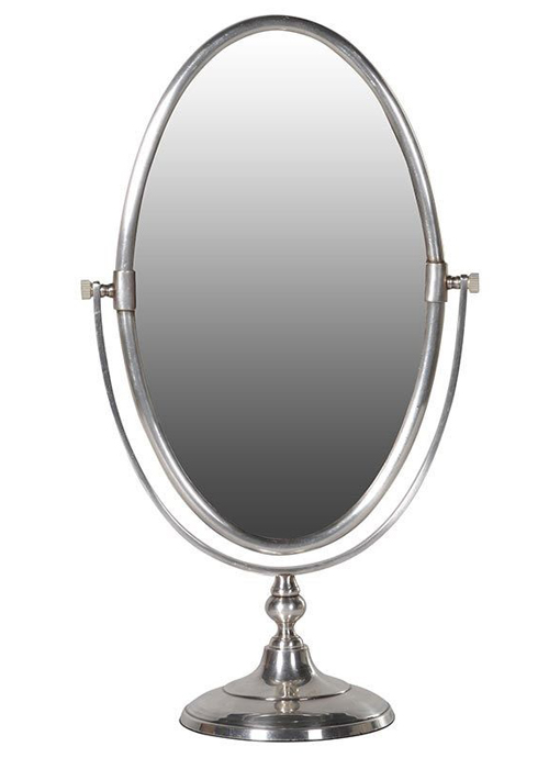 Large Metal Oval Free Stand Tilt Mirror