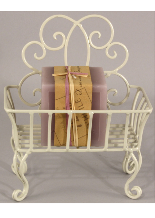 Shabby Chic Cream Soap Dish Holder 2