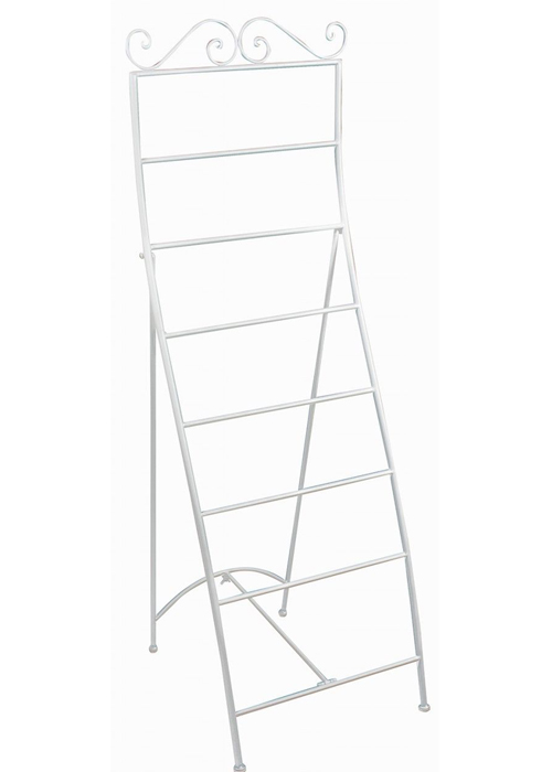 Shabby Chic Ladder Towel Rail Cream 3