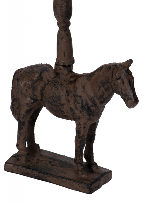 XHD012_1 Horse Pony Cast Iron Doorstop