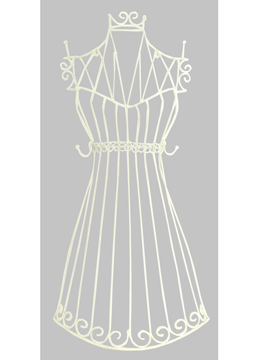 YF920 Cream Mannequin Jewellery Display