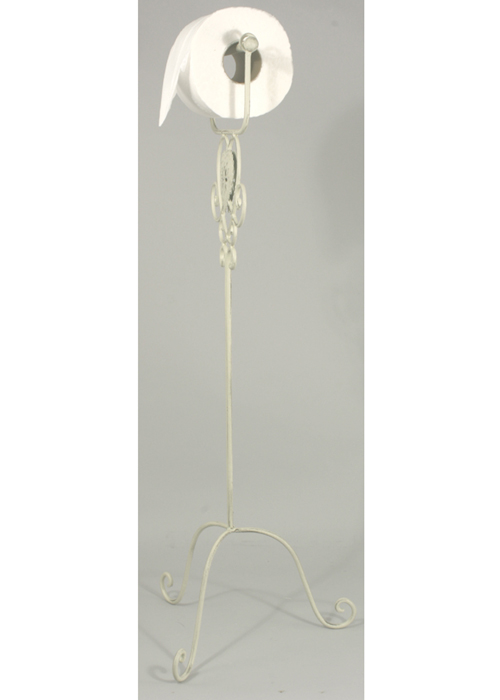 YF955 a Shabby Chic Cream HEART Toilet Roll Holder