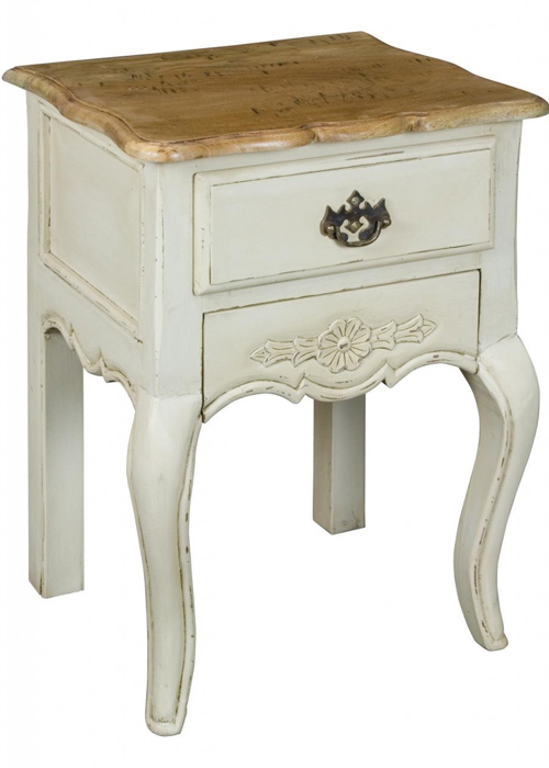 asb283-angled Cream Bedside Table