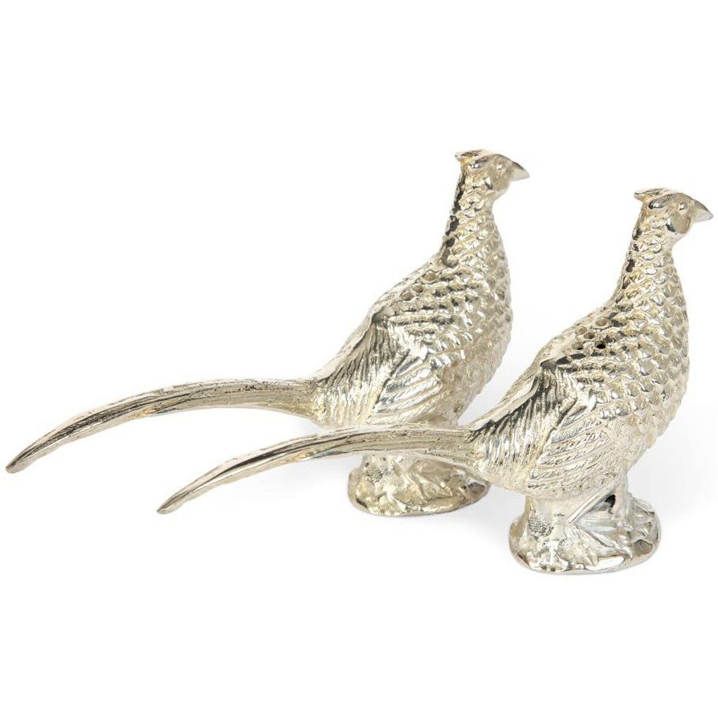 ph-cruet-nkl Country Pheasant Bird Cruet Salt Pepper Set