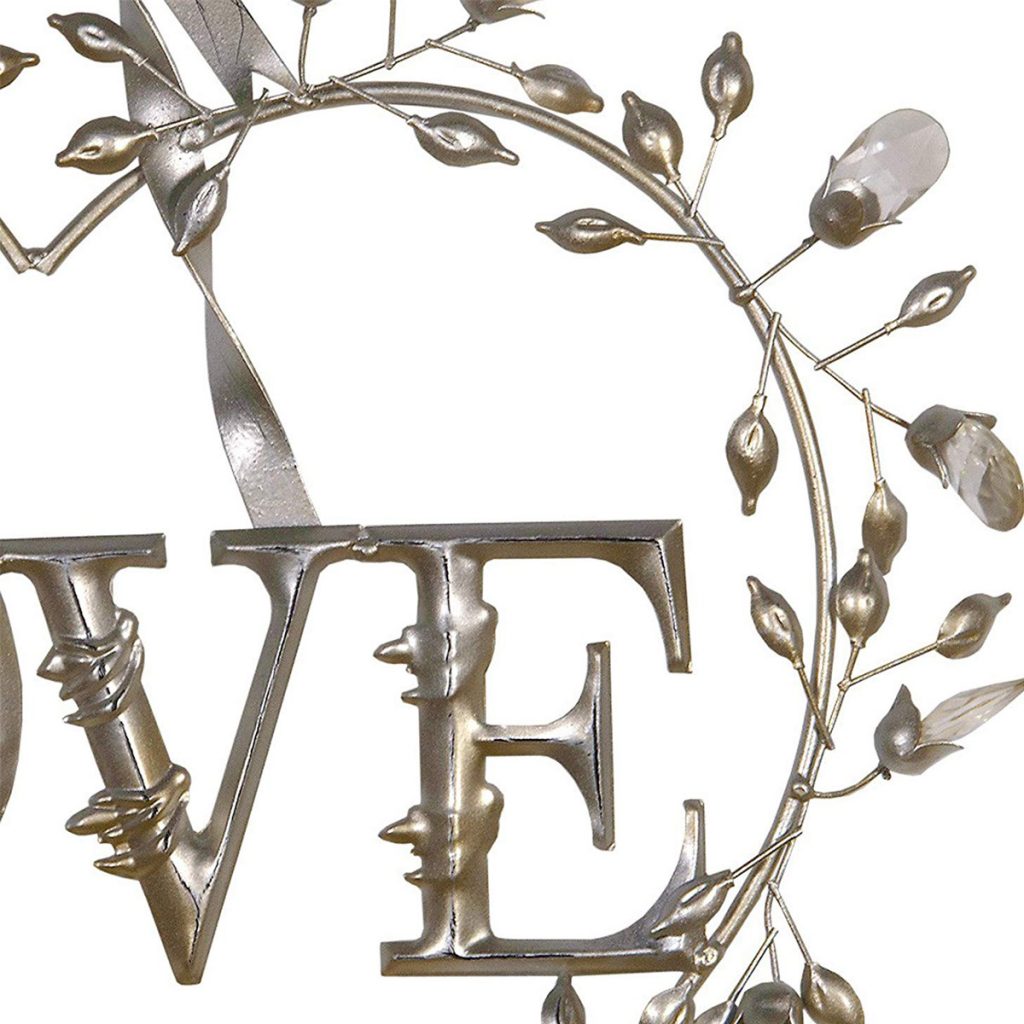 r1-1298-as-det1 silver metal hanging heart decoration sign