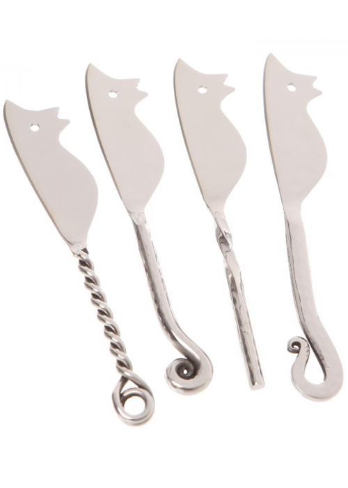 28508_Set of 4 Mouse Mice Shape Cheese Server Spreader Cutters