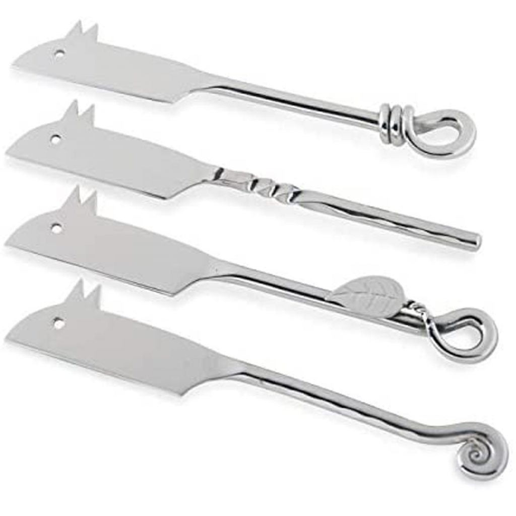 Set of 4 Mice Cheese Knives Servers