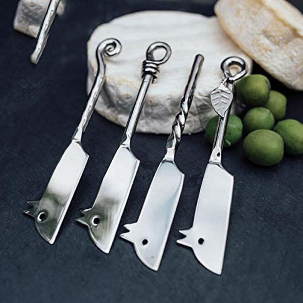 Set of 4 Mice Cheese Knives Servers b