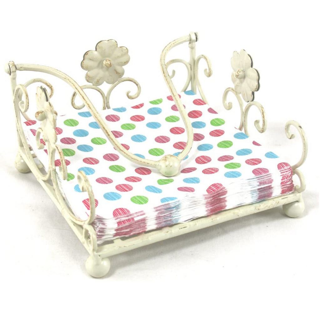 YF834 Daisy Vintage Style Cream Napkin Holder