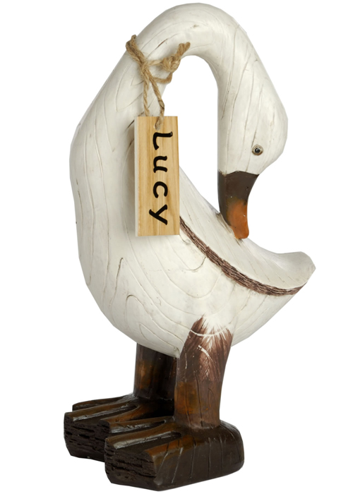 3636 Shabby Chic Indian Runner Duck Figurine Ornament LUCY Complete with Name Tag