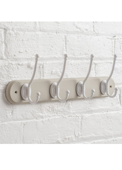 M900921_a_Elegant French Grey Sturdy Coat Hook Rack Double Metal Acorn Hooks