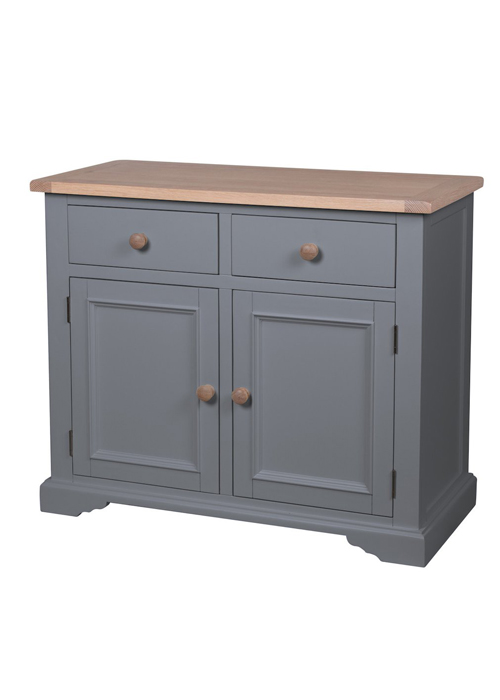 Sturdy Hand Crafted Grey Pine Oak Wooden Handles Assembled Cupboard Sideboard a