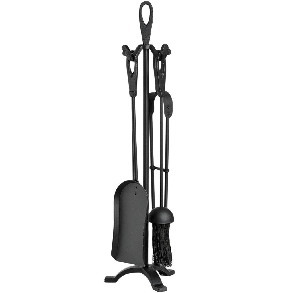 11420-a Classic Black Cast Iron Loop Handle 3 Piece Companion Set