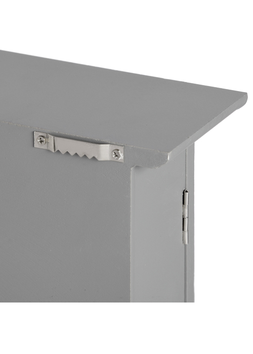 15691-b Grey Key Cabinet with Hooks