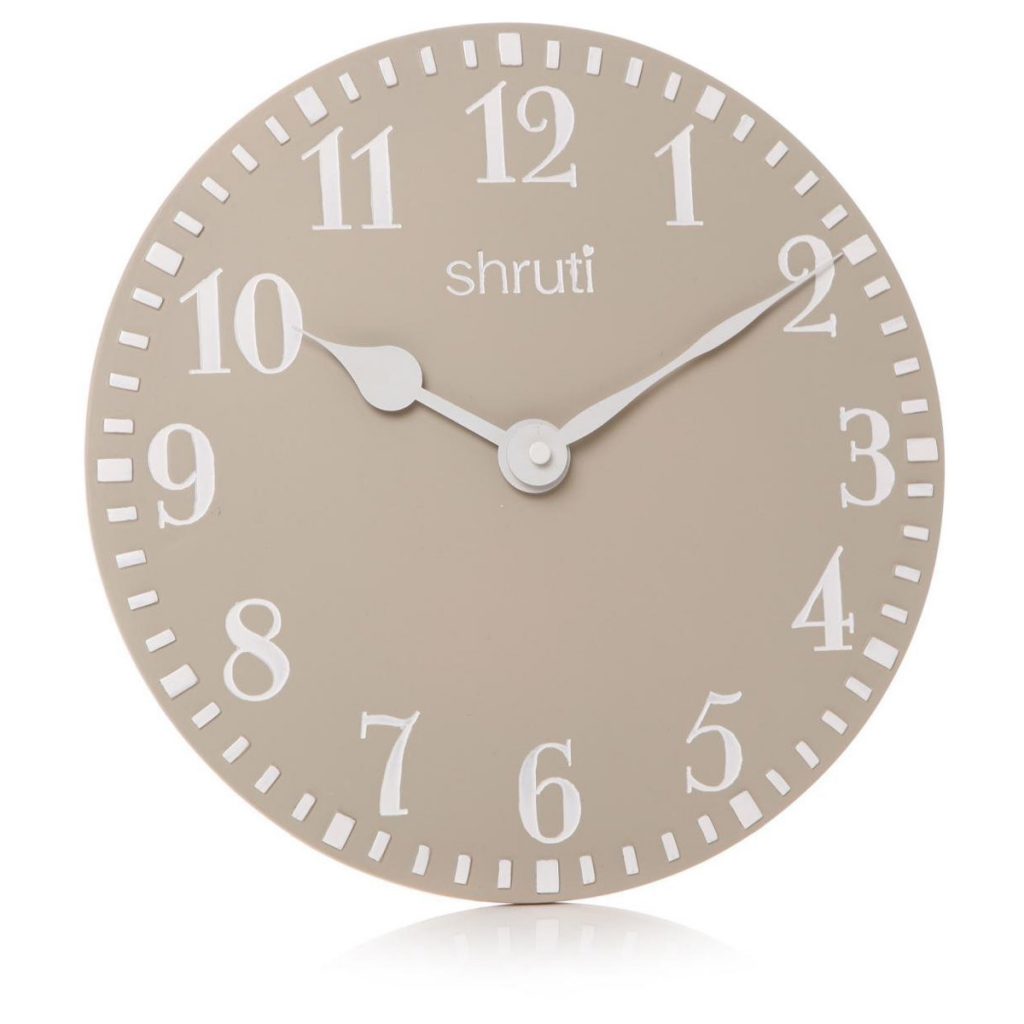 29921_Clay Natural Grey Wall Clock