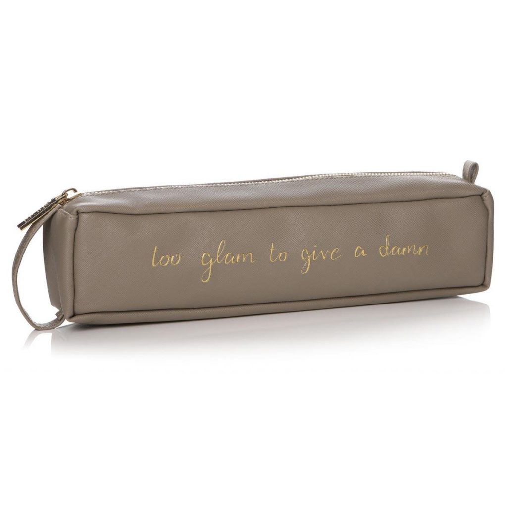 91809_Taupe Gold Hair Straighteners Bag Case