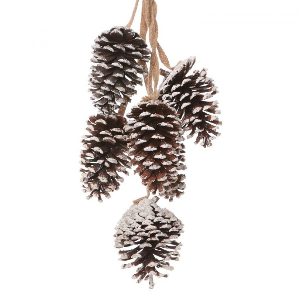 94871_Silver Sparkle Pinecone Spray Christmas Decoration