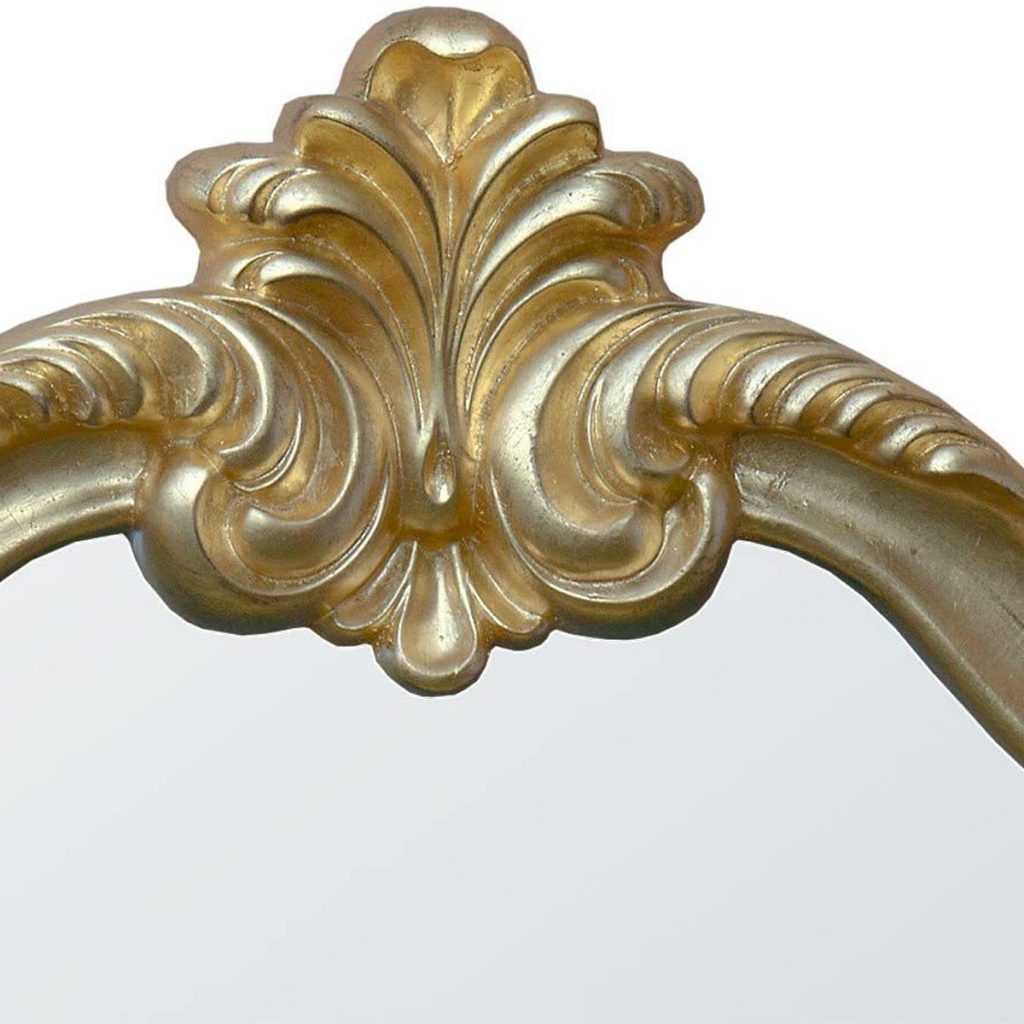 miw-022-go-det1 Rococo Style Gold Wall Mirror