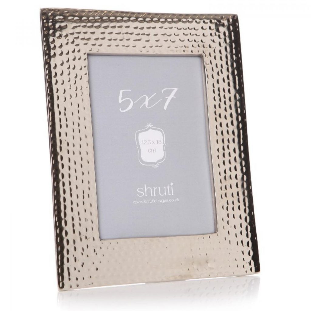 Hammered Aluminium 5 x 7 Photo Frame