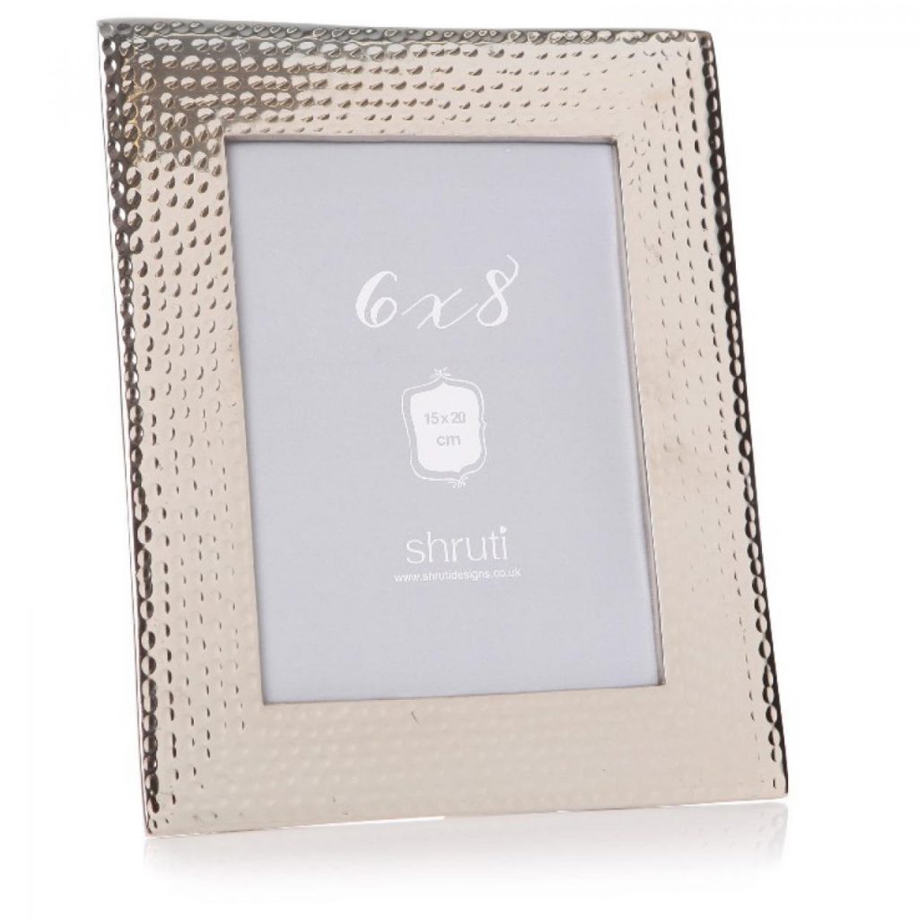 Hammered Aluminium 6 x 8 Photo Frame