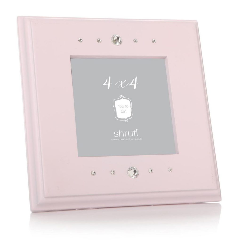 Pale Pink Gem Square Photo Frame