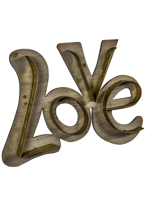 QEL029_Rustic Wooden Love Wall Plaque