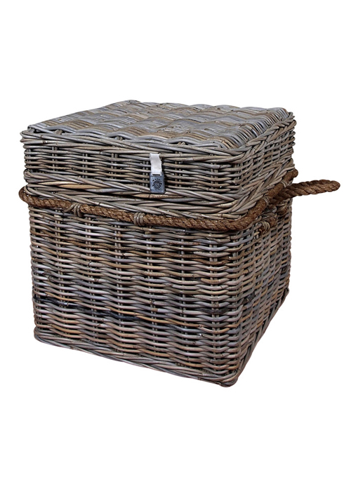 Hand Woven Rattan Basket Coffee Table