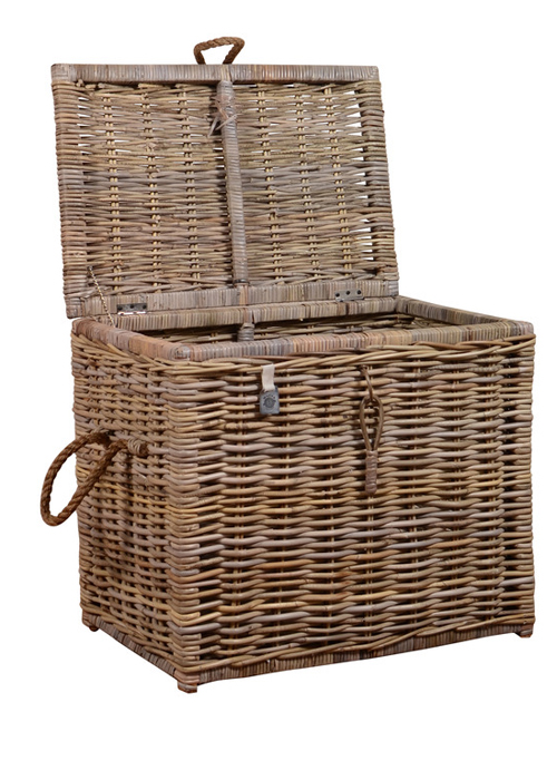 Hand Woven Rattan Wicker Storage Chest a