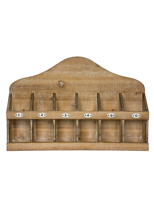 QEL063_1_Vintage Style Wooden Wine Rack