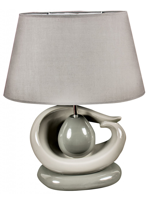 WUD006_Grey White Sculptural Table Lamp