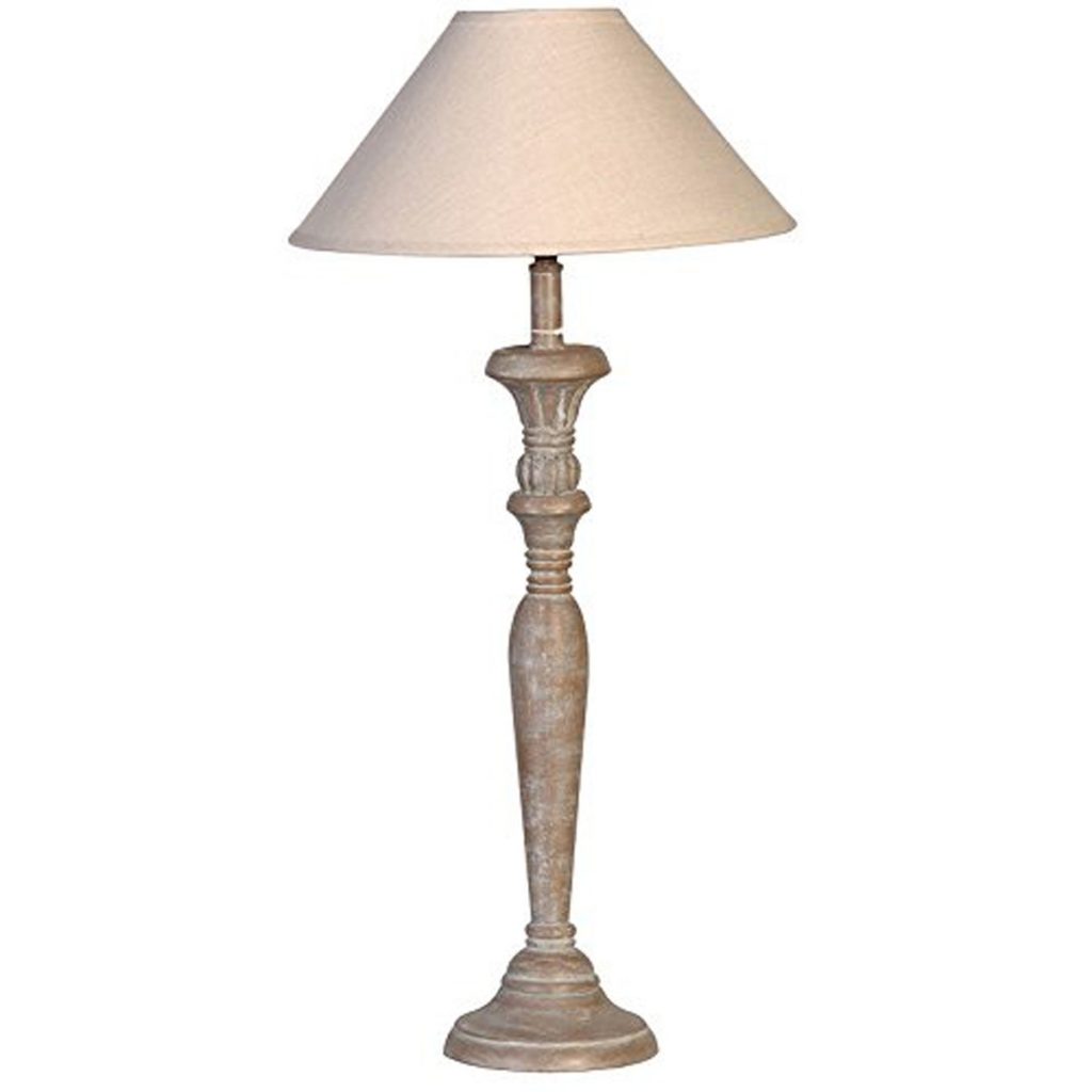 XJW011 Tall Grey Candlestick Style Table Lamp