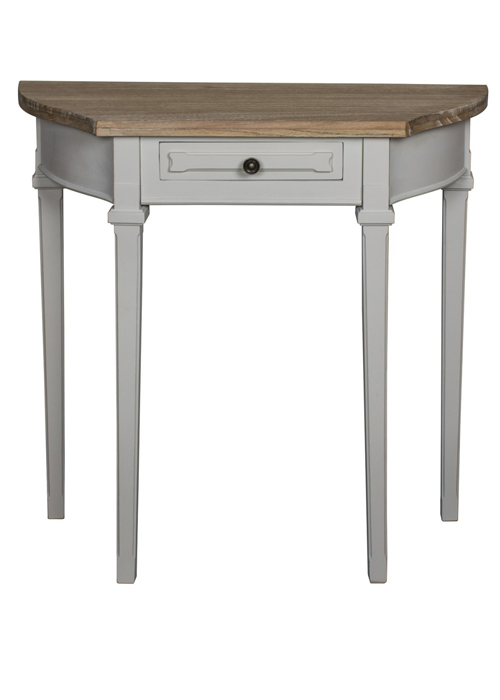 ZJW155_1_French Country Grey Demi Lune Console Table