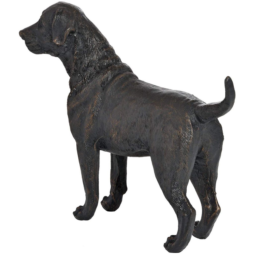 18421-a Antique Bronze Labrador Dog Ornament