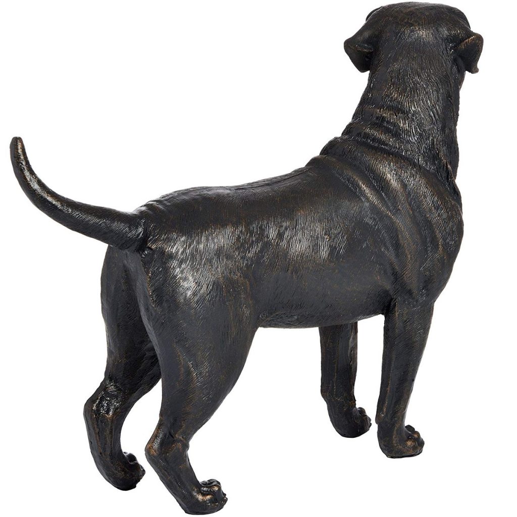 18421-b Antique Bronze Labrador Dog Ornament