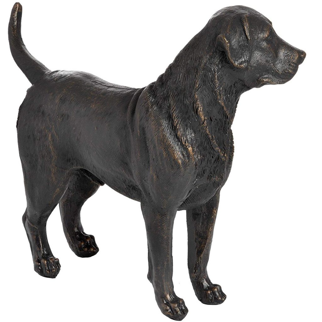 18421-c Antique Bronze Labrador Dog Ornament