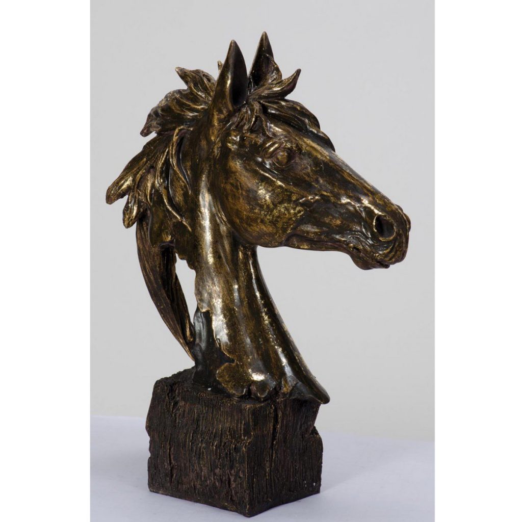 SPW003_2_Antique Bronze Horse Pony Head Bust