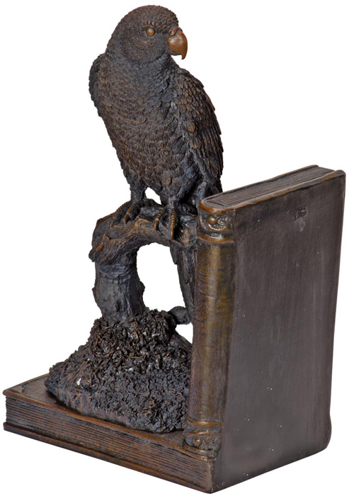 SPW004_3_Pair of Antique Style Parrot Bookends