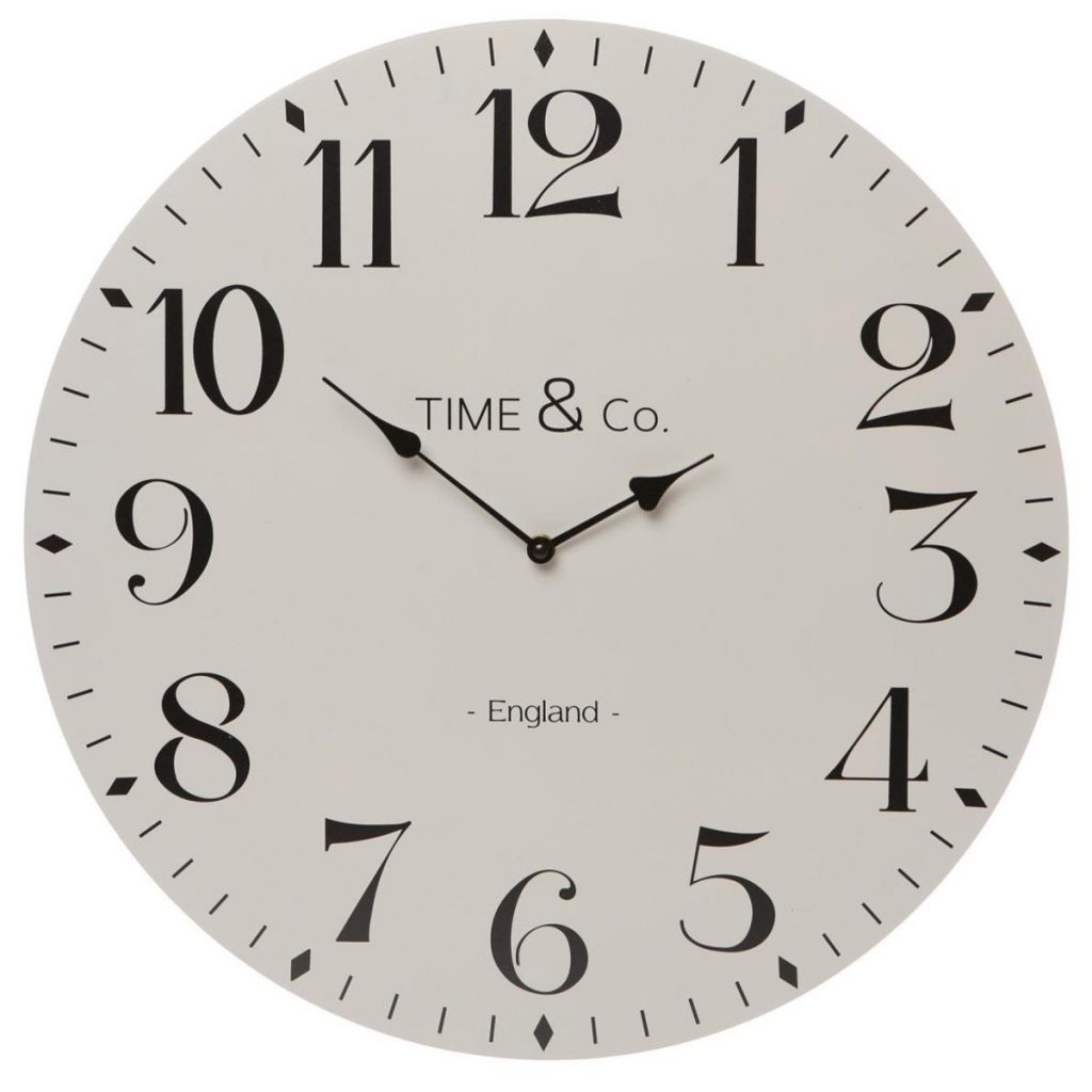 50662_Extra Large Vintage Grey Time & Co Clock