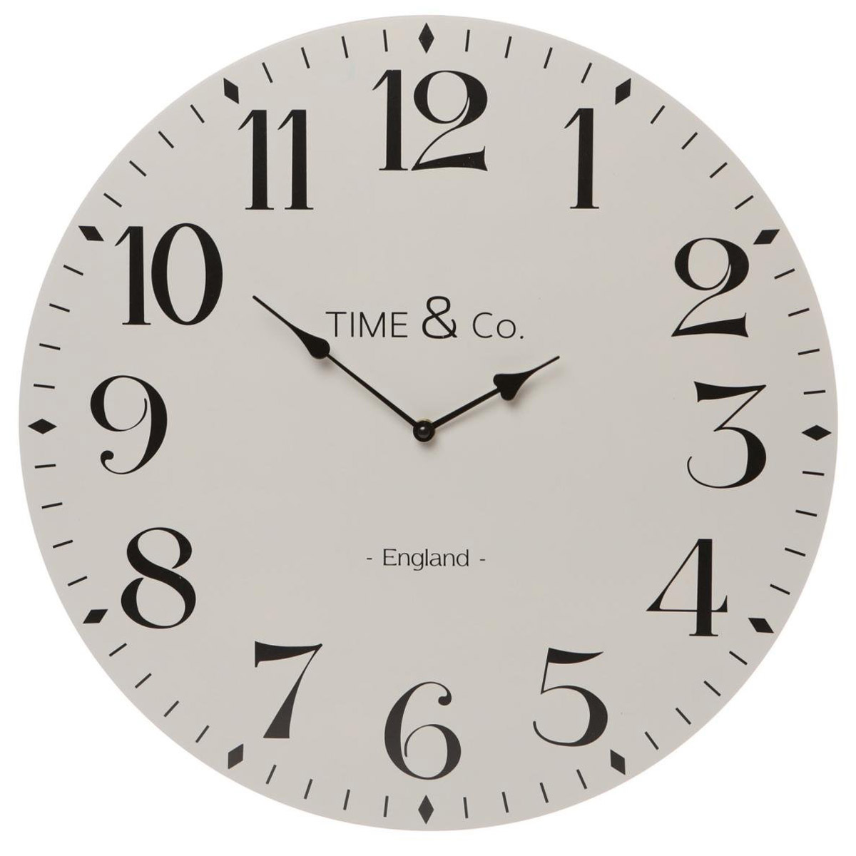 50662_Extra Large Vintage Grey Time & Co Clock - Interior Flair