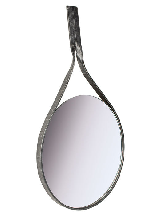 MNX279_1_Contemporary Silver Grey Round Mirror