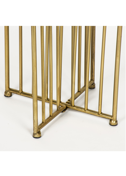 MNX294_2_Art Deco Style Gold Metal Mirror Table