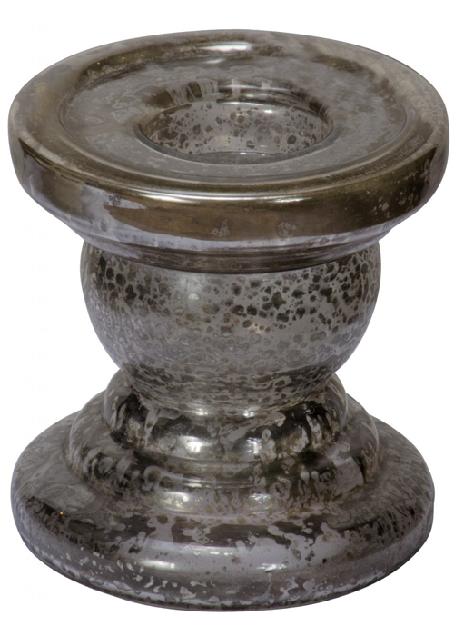 NUT001_Vintage Style Brown Glass Candle Holder