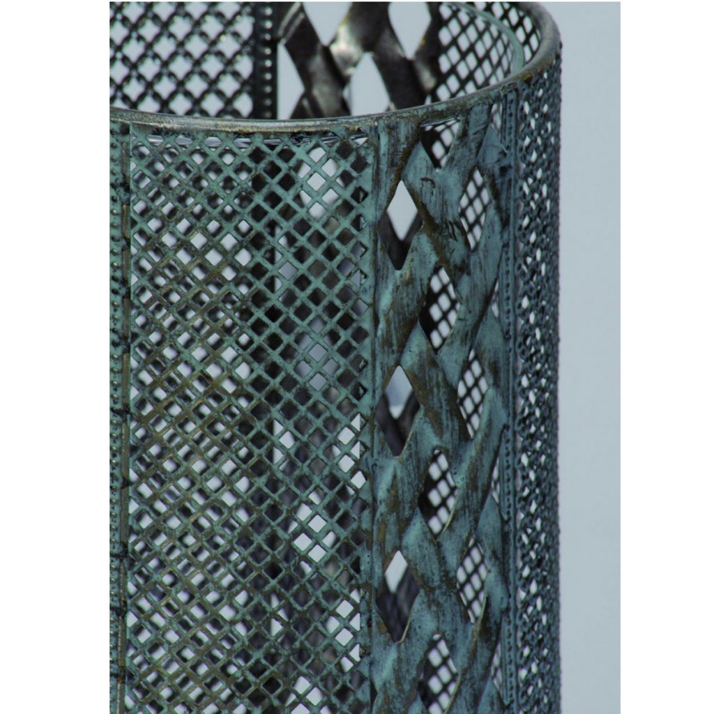 NYC105_1_Rustic Grey Mesh Candle Holder