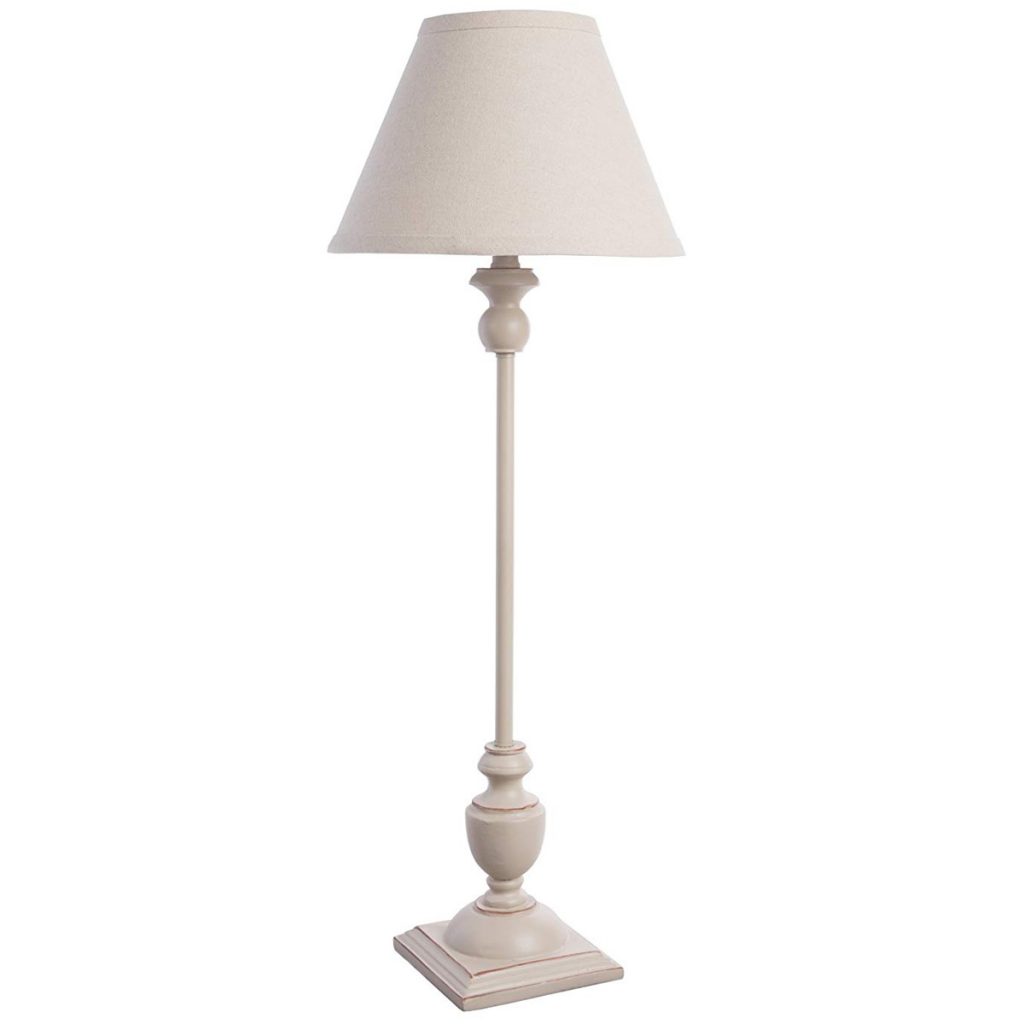 18351 Slim Country Style Cream Table Lamp